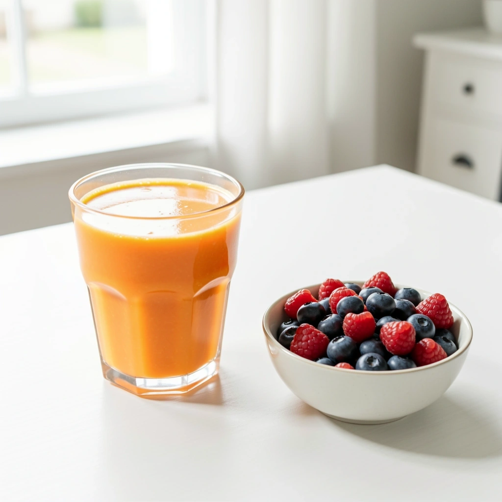 Petit-déjeuner sain pour les yeux